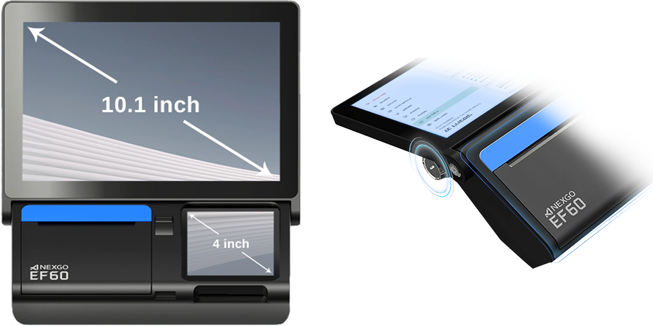 double screens 1 for the business and one for the client