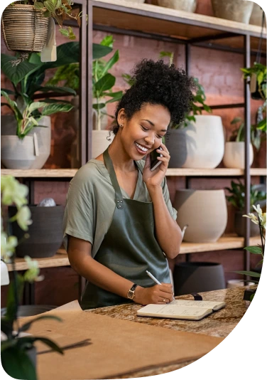 talking on the phone